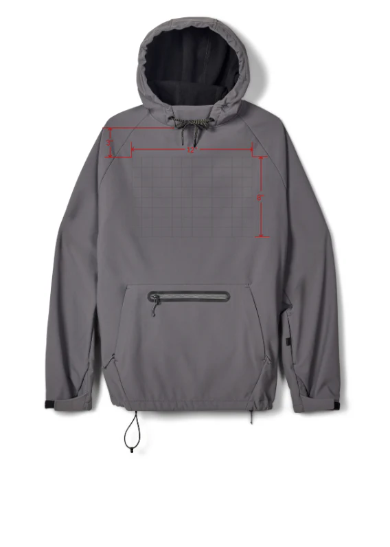 Custom Waterproof Hoody - Rhino Grey